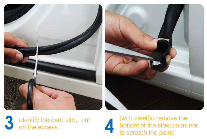 Customized Extruded Rubber Seal Strip Car door windshield rubber EPDM waterproof seal strip