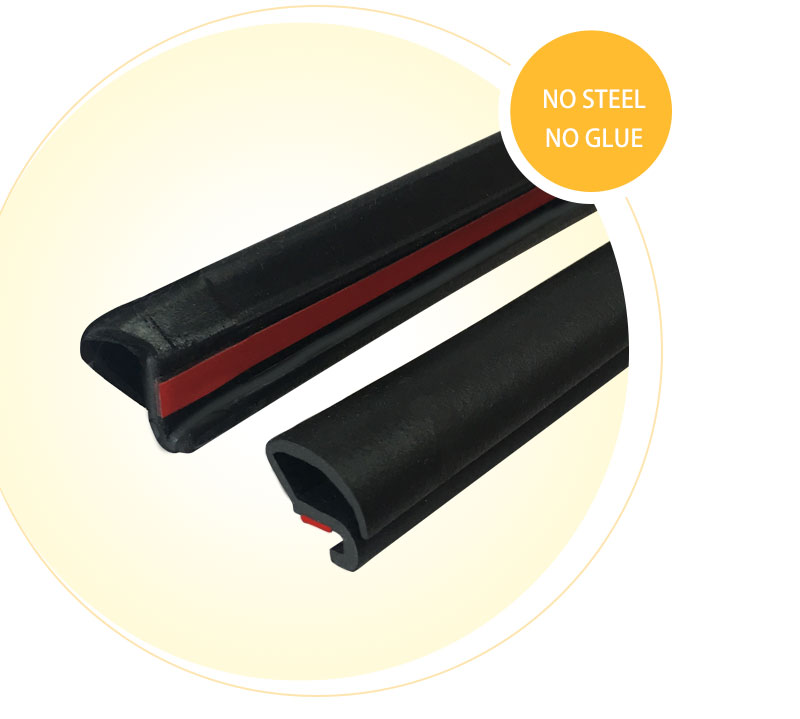 Customized Extruded Rubber Seal Strip Car door windshield rubber EPDM
